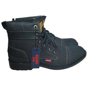 Men Black Levis Strauss & Co Comfort Denim Boots Style 51837501A Size 12